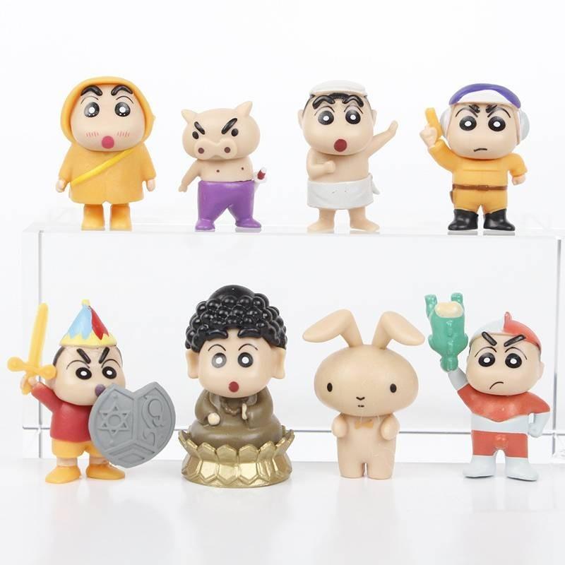 Cute Pvc Mini Shin Doll Cartoon Boy Perfect For Desk And Car Decoration