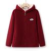 Hodo Women's Fleece-Lined Hooded Casual Jacket and Pants Set
