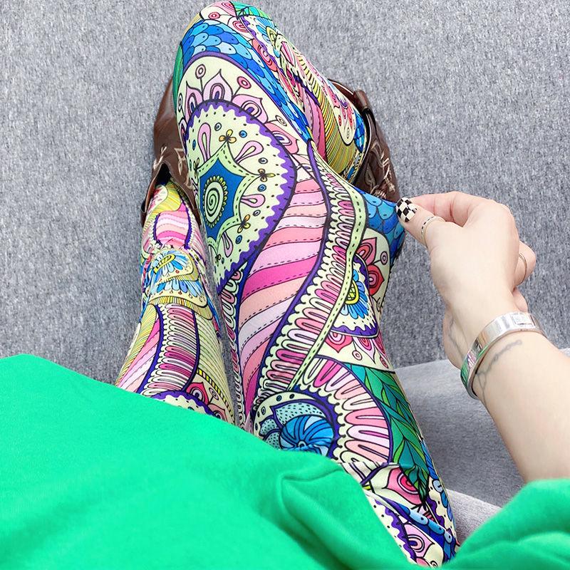 2025 Plaid High-Waist Stretchy Skinny Leggings for Women - Trendy Outerwear