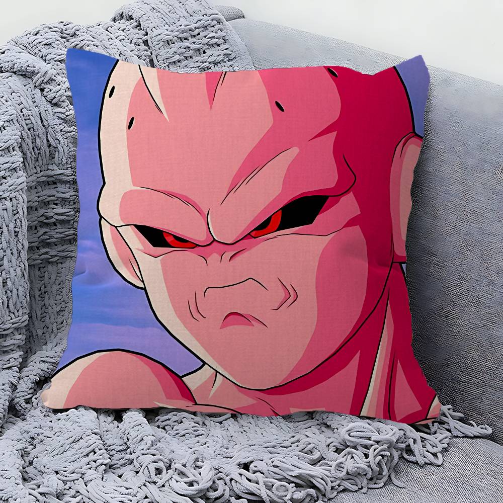 Amine M-Majin B-Buu Cushion Cover Car Throw Pillow Case For Sofa Car Christmas Gift 40x40cm 45x45cm