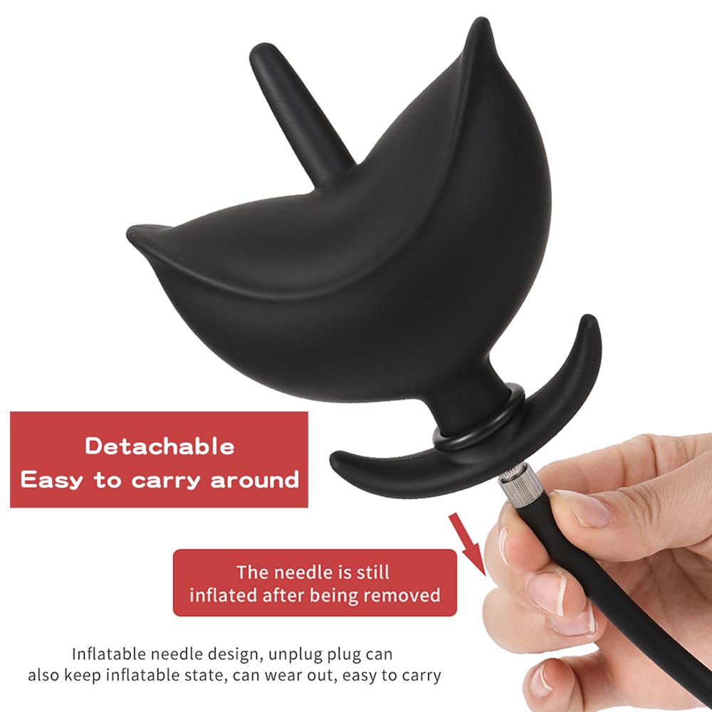 New Inflatable Anal Plug Separate Dildo Pump Go Out Wear Expandable Big Butt Plug Bdsm Massage Ass Dilator Sex Toys For