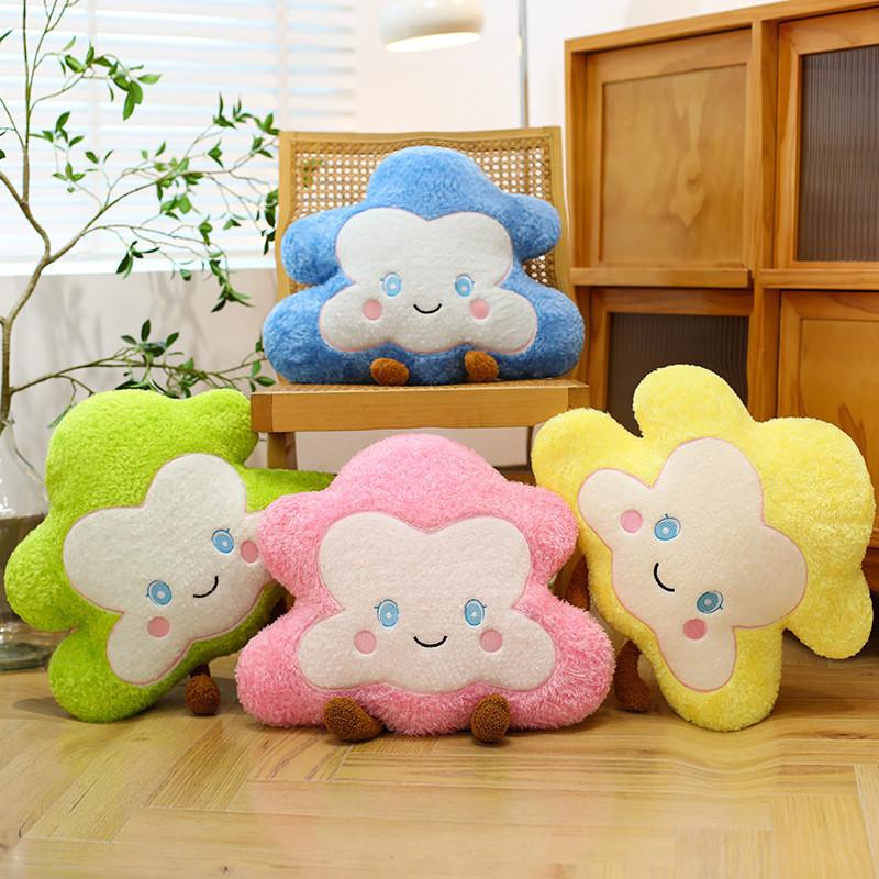 Nordic Minimalist Cloud Pillow With Plush Animal Design For Living Room Decor