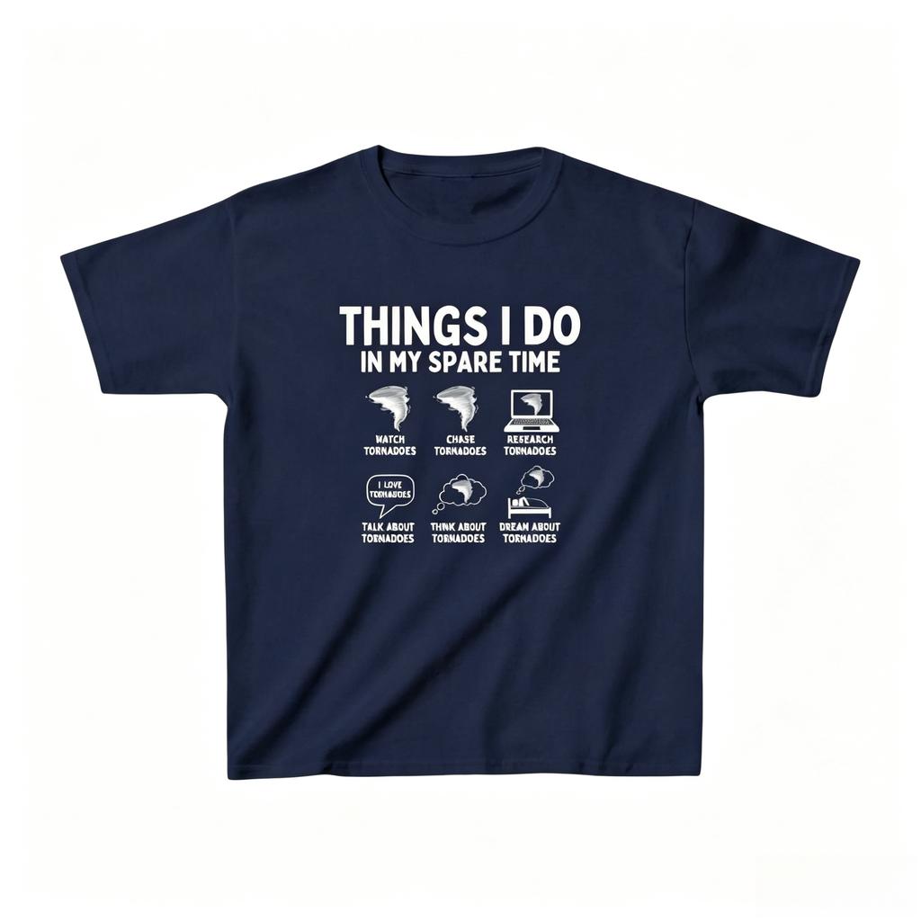 Mein Freizeit-Selbst-T-Shirt Für Tornadojäger Sturmjäger Wetter-T-Shirt (Geeignet für Unisex und Unisex)