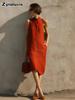 New Summer Solid Loose Sleeveless Dress