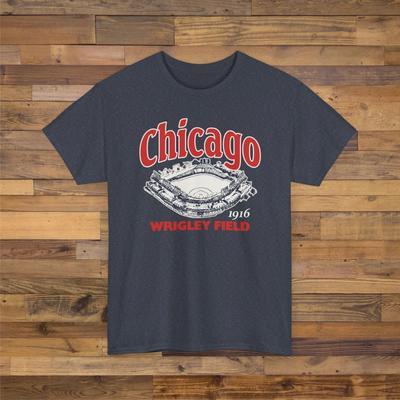 Wrigley Field 1916 Baseballstadion T-Shirt - Chicago Cubs Baseball