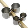 Pet Stainless Steel Bird Feeder Double Cup/Single Cup With Clip Parrot Feeder Round Birdhouse Food Drinking Water Feeding Bowl