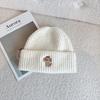 New West Highland Puppy Embroidered Woolen Hat Autumn and Winter Warm Ear Protection Hat Showing Face Small Knitted Woolen Hat for Women