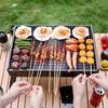 Portable Barbecue Stove with Foldable Barbecue Rack, Smokeless Charcoal Stove Suitable for Outdoor Camping and Picnics