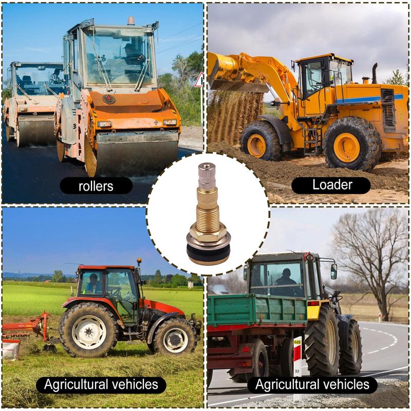 Steli valvola pneumatici Heavy Duty TR618A Valvole pneumatici agricoli e per camion Completi di tappi valvola Strumento accessorio affidabile per pneumatici