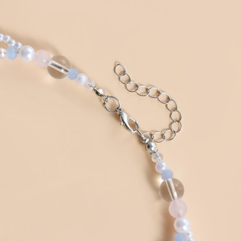 Dainty Bowknot Necklace with Elegant Star Pendant Collarbone Chain Ornament Elegant Necklace Jewelry for Women and Girls