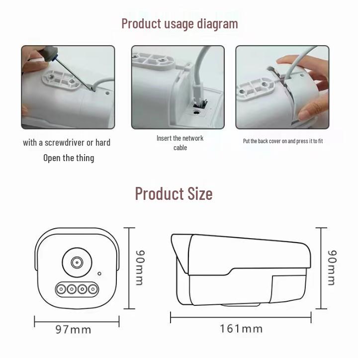 Starlight Nachtsicht POE Netzwerkkamera für Bars, 600W, Kompatibel mit Hikvision & Dahua