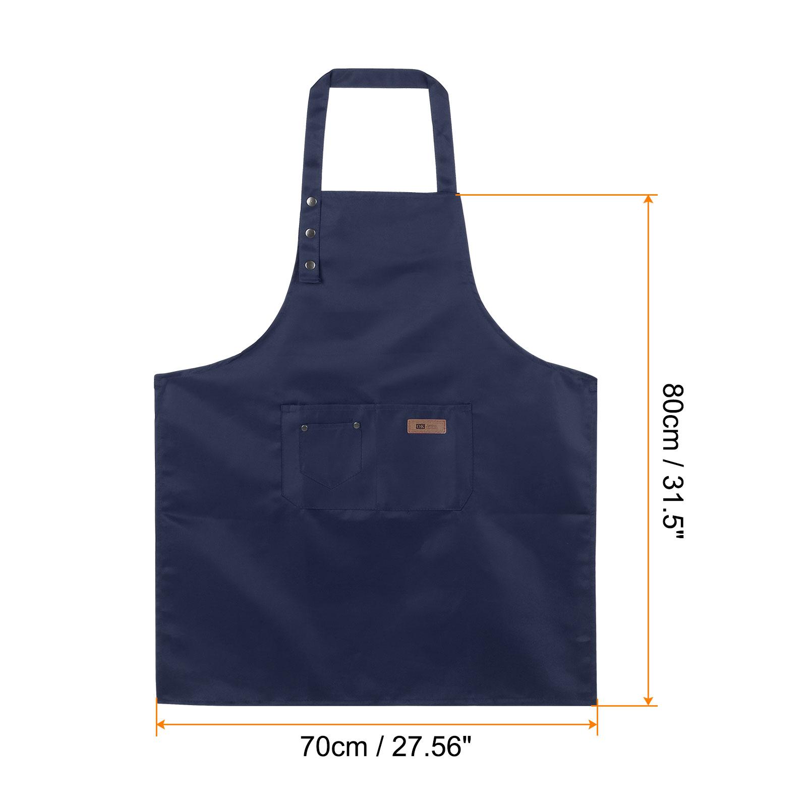 

1/2/3pcs Adjustable Kitchen Cooking Aprons Cotton Artist Painting Apron with 2 Pockets for Women Men Chef Home Kitchen Restauran 1pc темно-синього кольору