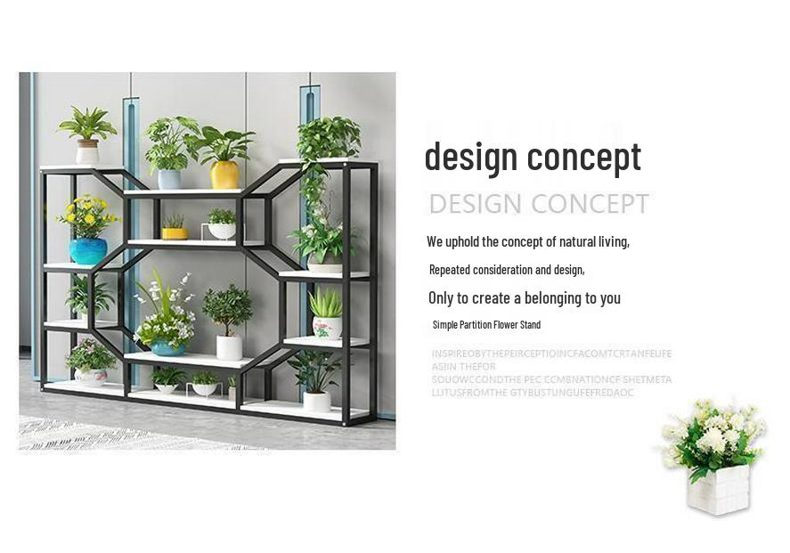 Wrought Iron Storage Rack: Bookshelf, Wine & Display Cabinet, Flower Stand, Partition Shelf for Living Room & Dining Room.