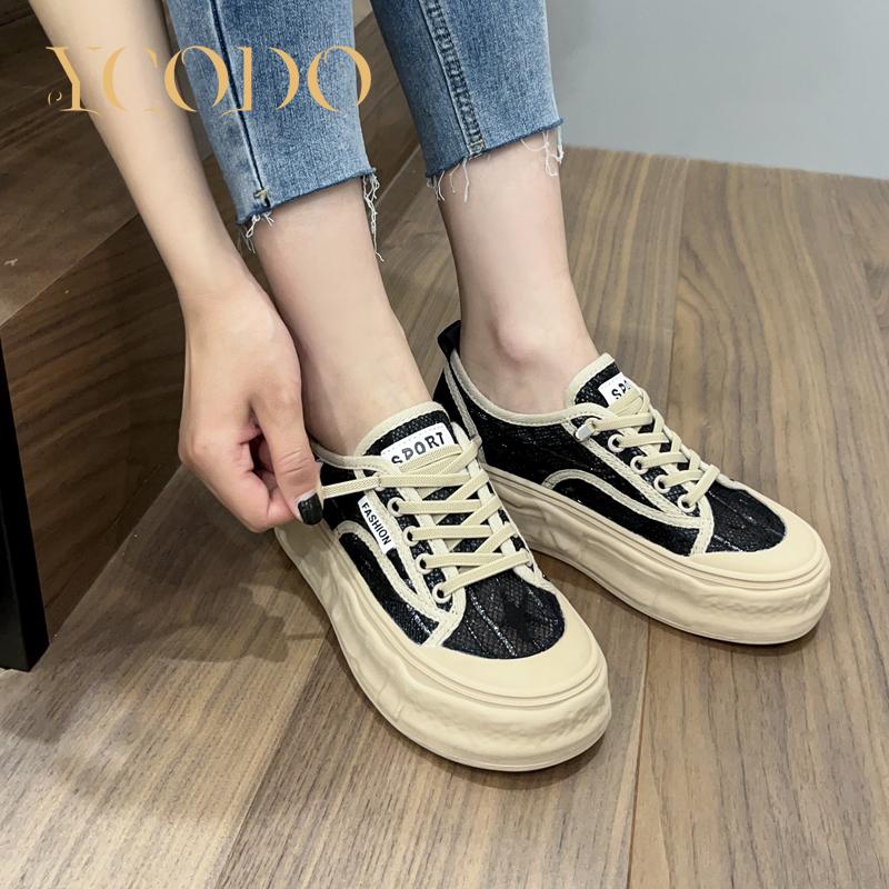 Chaussures d'été en maille élastique pour femmes et filles, respirantes, confortables, à la mode