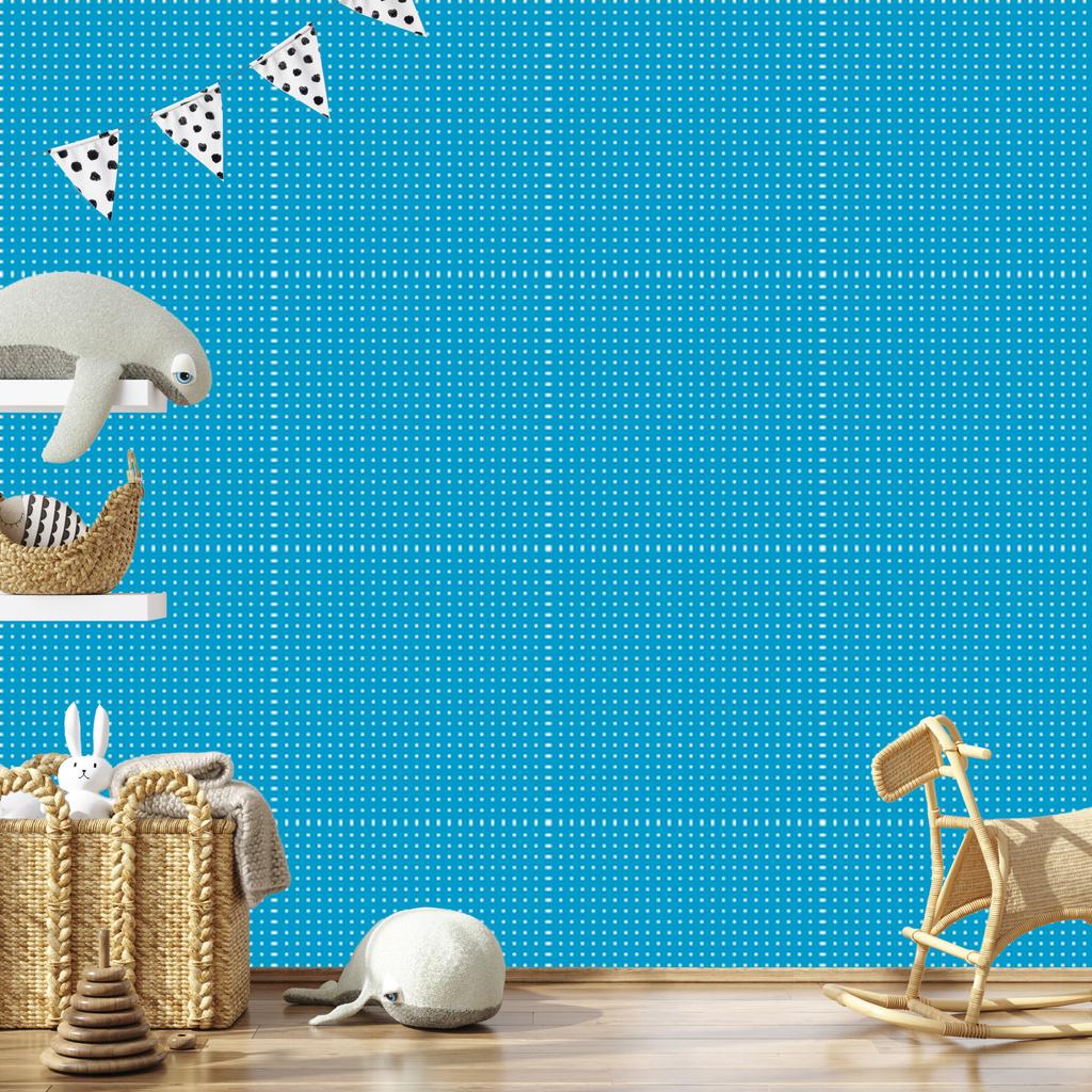 Wallpaper Dots Turquoise, Turquoise Top for Living Room and Bedroom 50x1000
