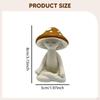 Mushroom Statue, Resin Sculpture, Meditation Statue Figure for Backyard, Home