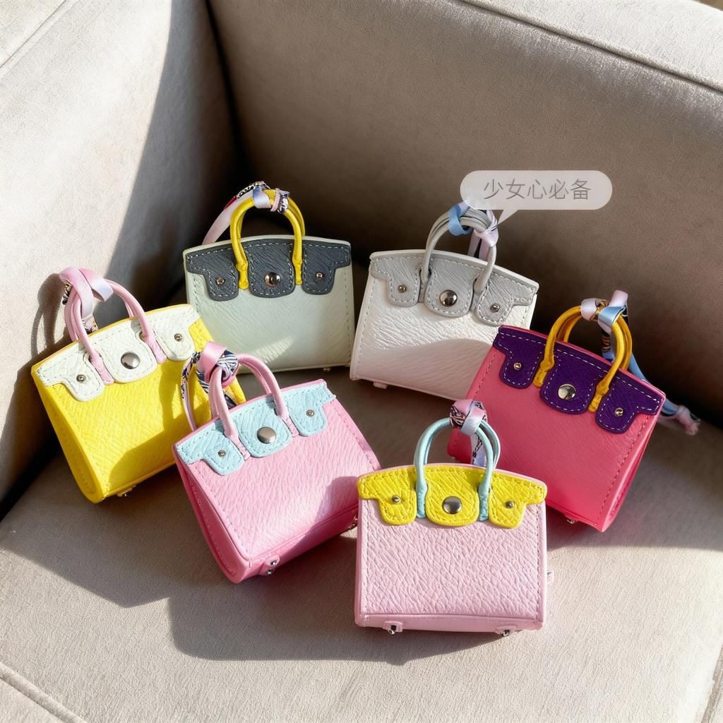 Nuova mini borsa colore caramella platino coppia touch blind box stessa borsa rossetto borsa auricolari borsa creativa ciondolo chiave