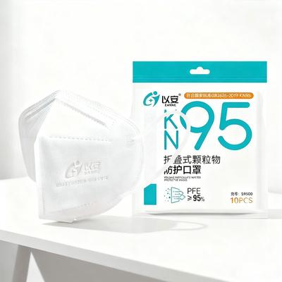 10pcs Outdoor Dust Mask KN95 Protective Mask Disposable Mask Portable Mask Adult Mask Breathable Folding Face Mask Protection