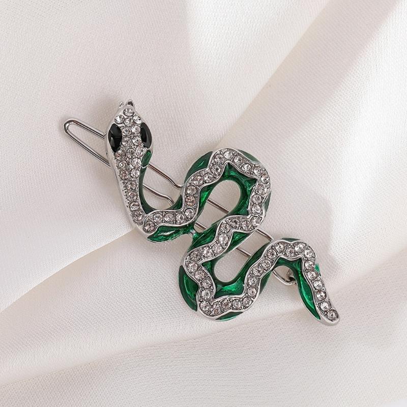 Luxurious Snake Hair Accessory Decorated with Rhinestones Hairpieces Unique Hair Accesories For Party Wedding