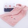 100% Cotton 3 Colors Face Towel Peach Heart Love Letters Embroidery Bathroom Hair Towel Modern for Adults Kids Toalla De Cara