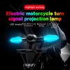 Motorcycle LED Turn Signal Lamp Projection Lamp Sequential Flowing Flash Indicator Lights Running Light Front Rear Signal Light