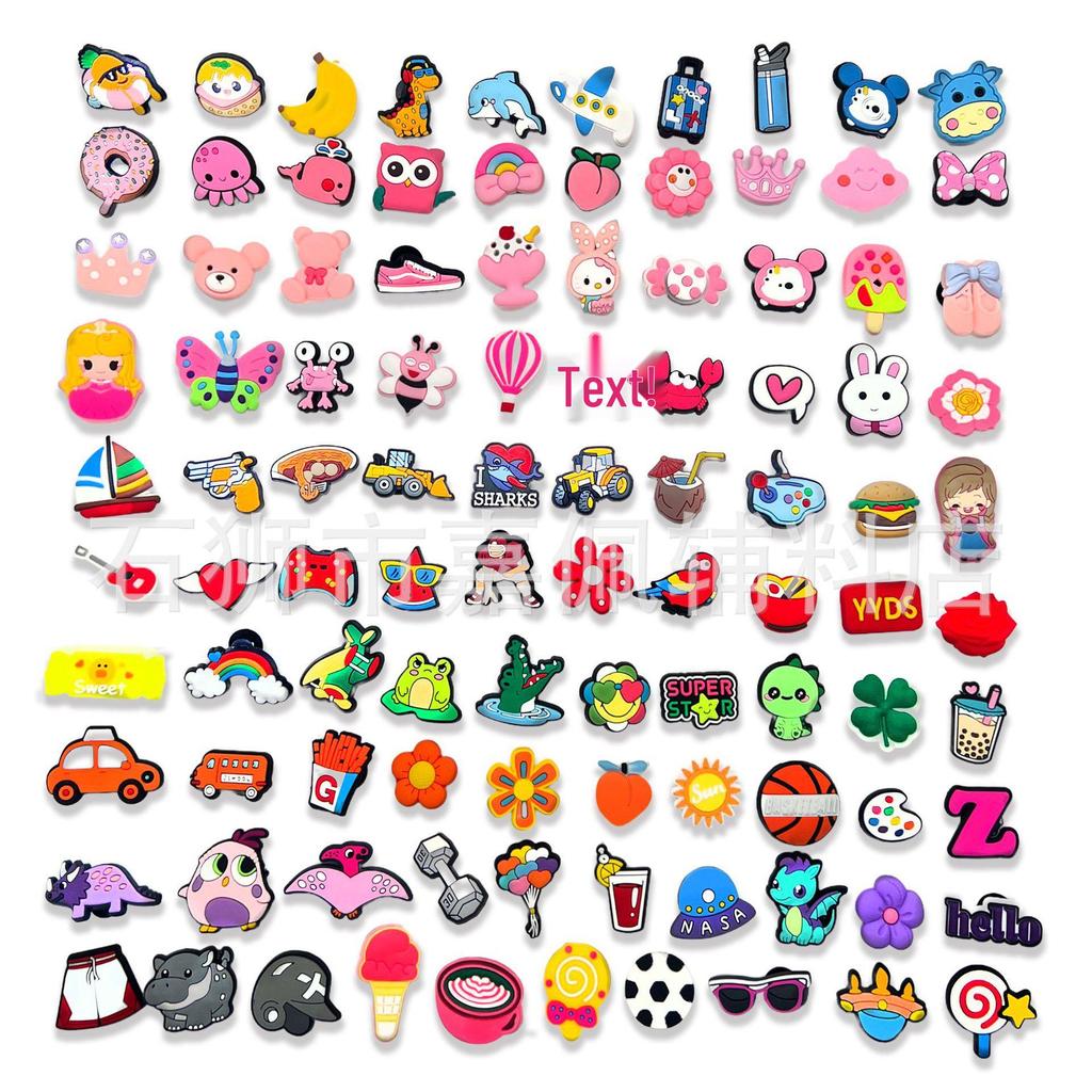 Surprise Shoe Charms: Random Style PVC Soft Rubber Accessories for Crocs