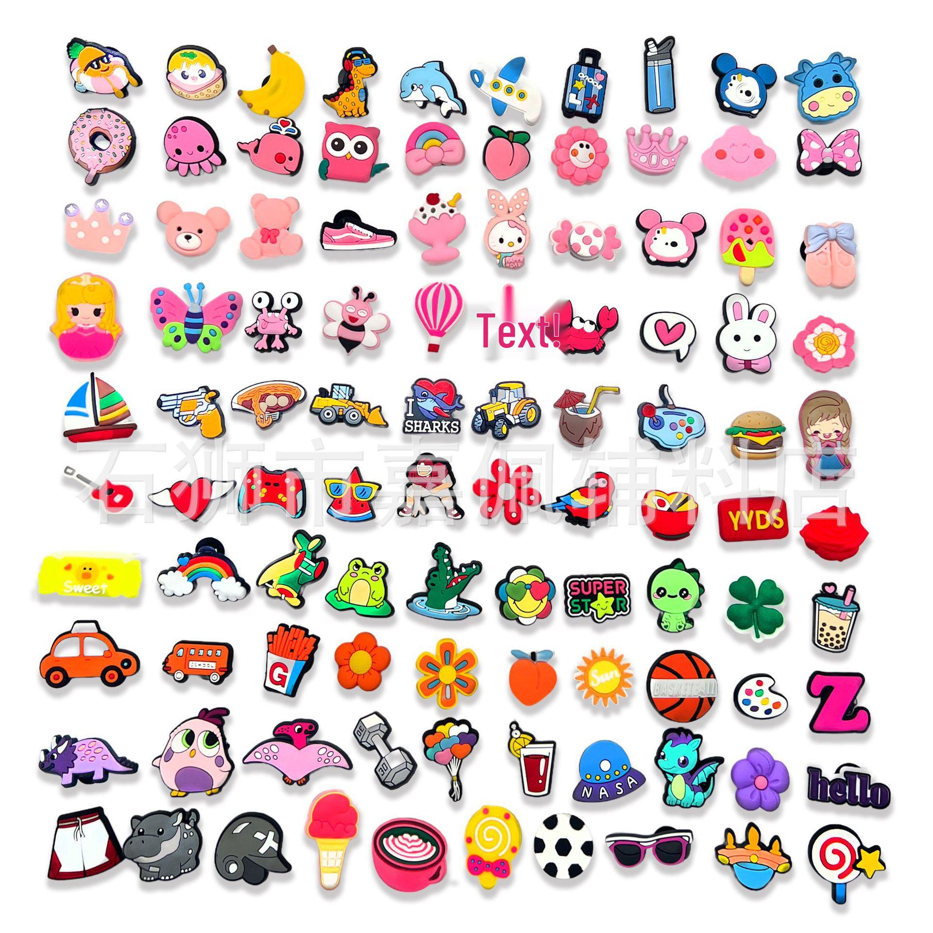 Surprise Shoe Charms: Random Style PVC Soft Rubber Accessories for Crocs