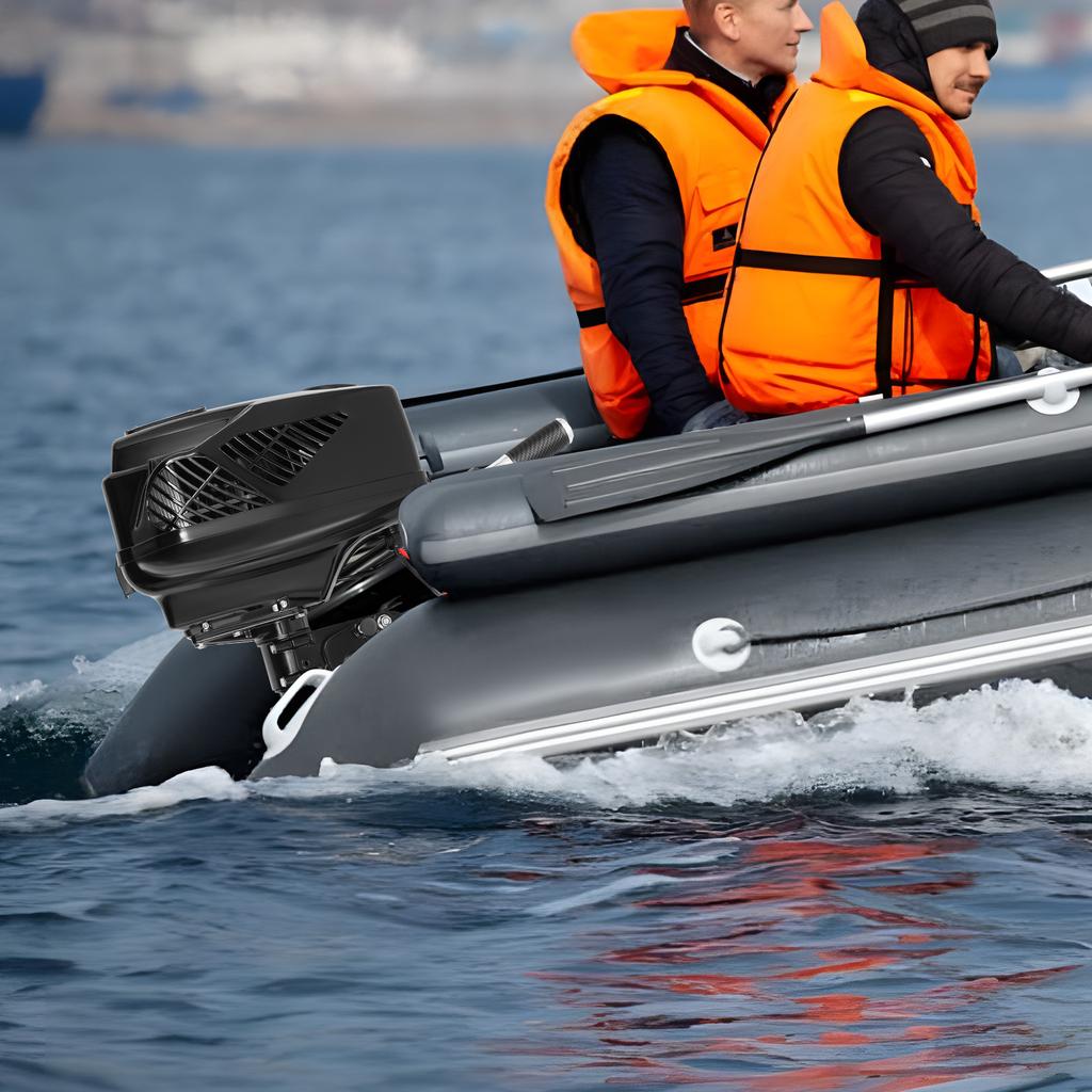 Electric Outboard Motor 48V 1200W Outboard Motor Boat Engine Brushless Trolling Motor Fishing Boat Trolling Engine 3000rpm