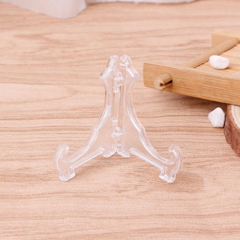 10Pcs/Pack Transparent 42mm Plastic Display Stand Easel Coin Medal Token Badge Holder Collection Shelf