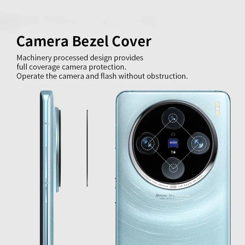 Für Vivo X100 Pro Aluminium Legierung Kamera Objektiv Protektoren Metall Aufkleber Ring für VIVO VivoX100 X100Pro Schutz Film Abdeckung