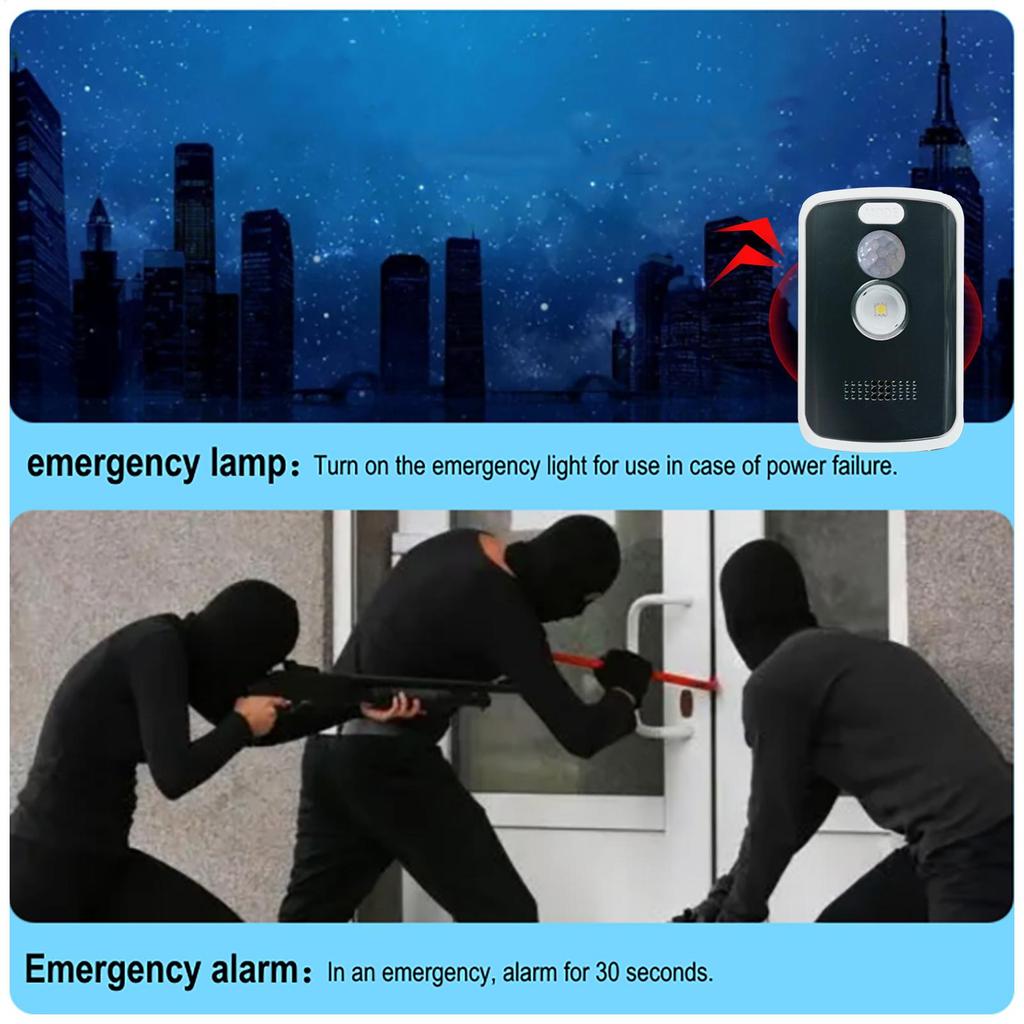Perimeter Safe Alarm 125db 3 Modes Motion Detector Alarm Safety Defense Anti-Theft Alert Portable Outdoor Camping Security Tools