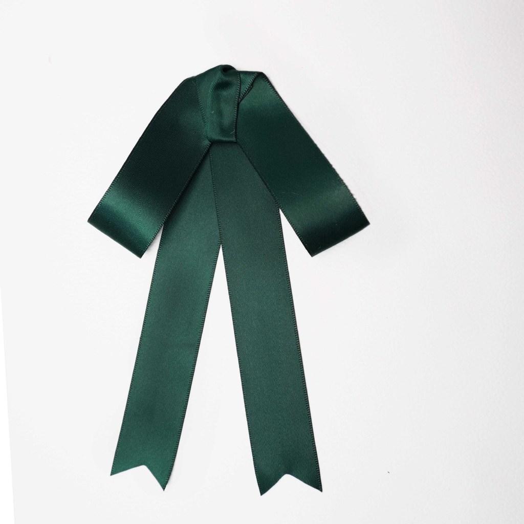 Butterfly Bow Tie Pin For Women With Satin Ribbon Elegant School Style Accessory