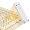 Einstellbare Mini-LED-Lesezeichen-Leselampe USB wiederaufladbare Buch-Leselampe Helligkeit Augenschutz-Clip Tragbare Buchlampe