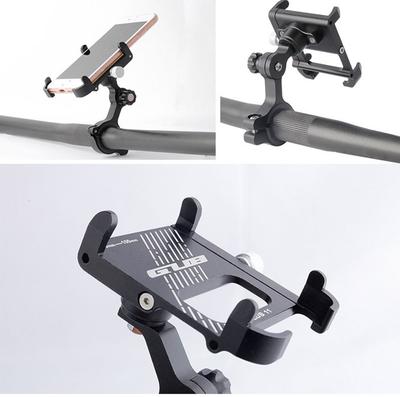 Aluminum Bike Phone Mount, 3.5-7 Inch Universal Multi-Angle Rotatable Bicycle & Motorcycle Handlebar Phone Holder