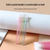 50-Pack Disposable Crystal Lip Brushes - Portable Lipstick, Gloss & Glaze Applicators