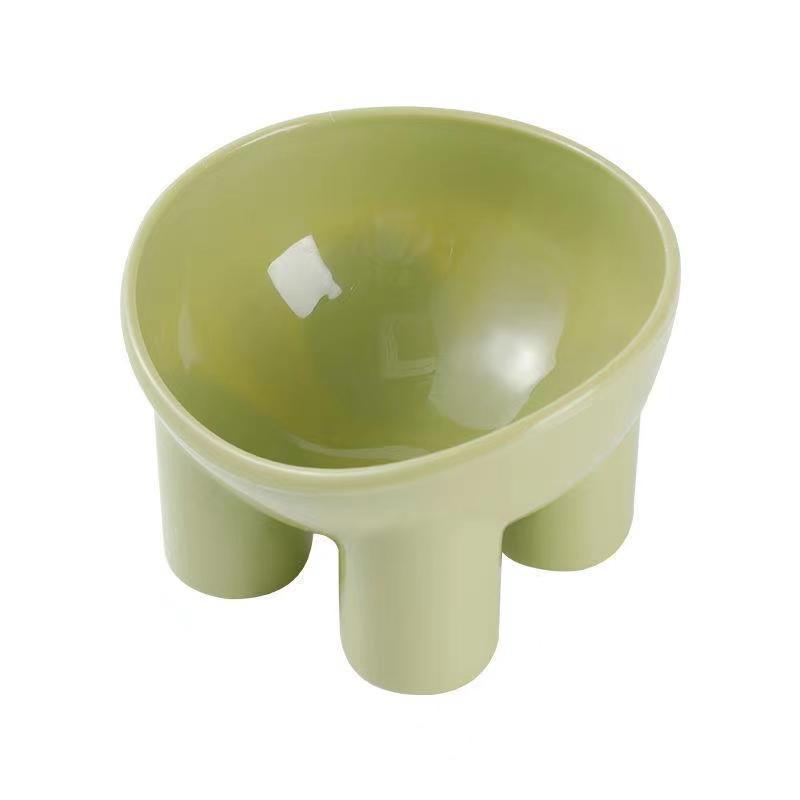 Large Anti-Tip Cat & Dog Bowl: Slanted Design, Cervical Protection