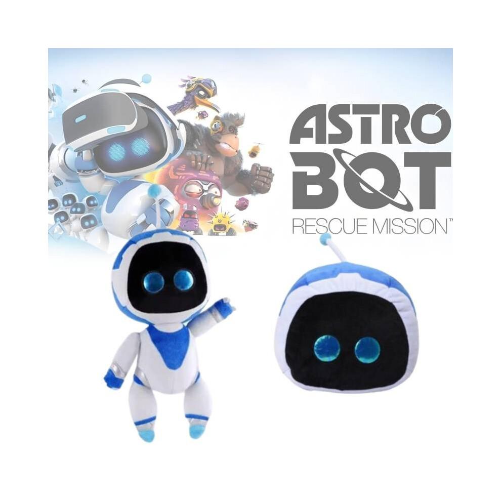 (Bílý)Astro Bot plyšák roztomilý kreslený Dětské narozeniny Dovolená Dárek Dekorační polštář