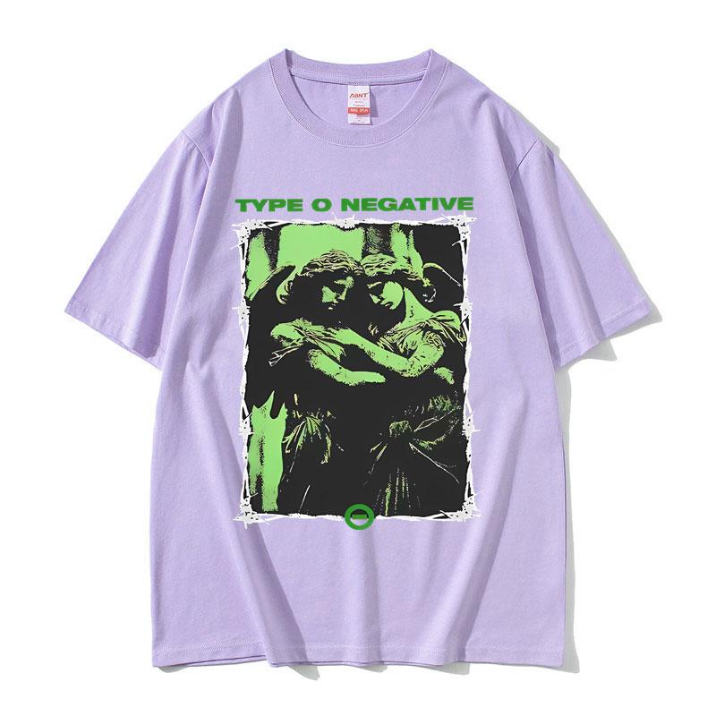 Limited Vintage Type O Negative Band Tshirt Unisex Women Fashion Casual Oversized Tshirts Male Retro Gothic Rock Metal T Shirts