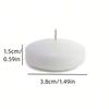 6/10/16Pcs Unscented Discs Floating Valentine's Day Candles Party Wedding Bathtub Decor Romantic Confession Candlelight Decor