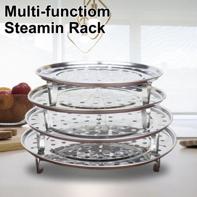 Steaming Rack Plate Steam Cooking Rack Silver Stainless Steel