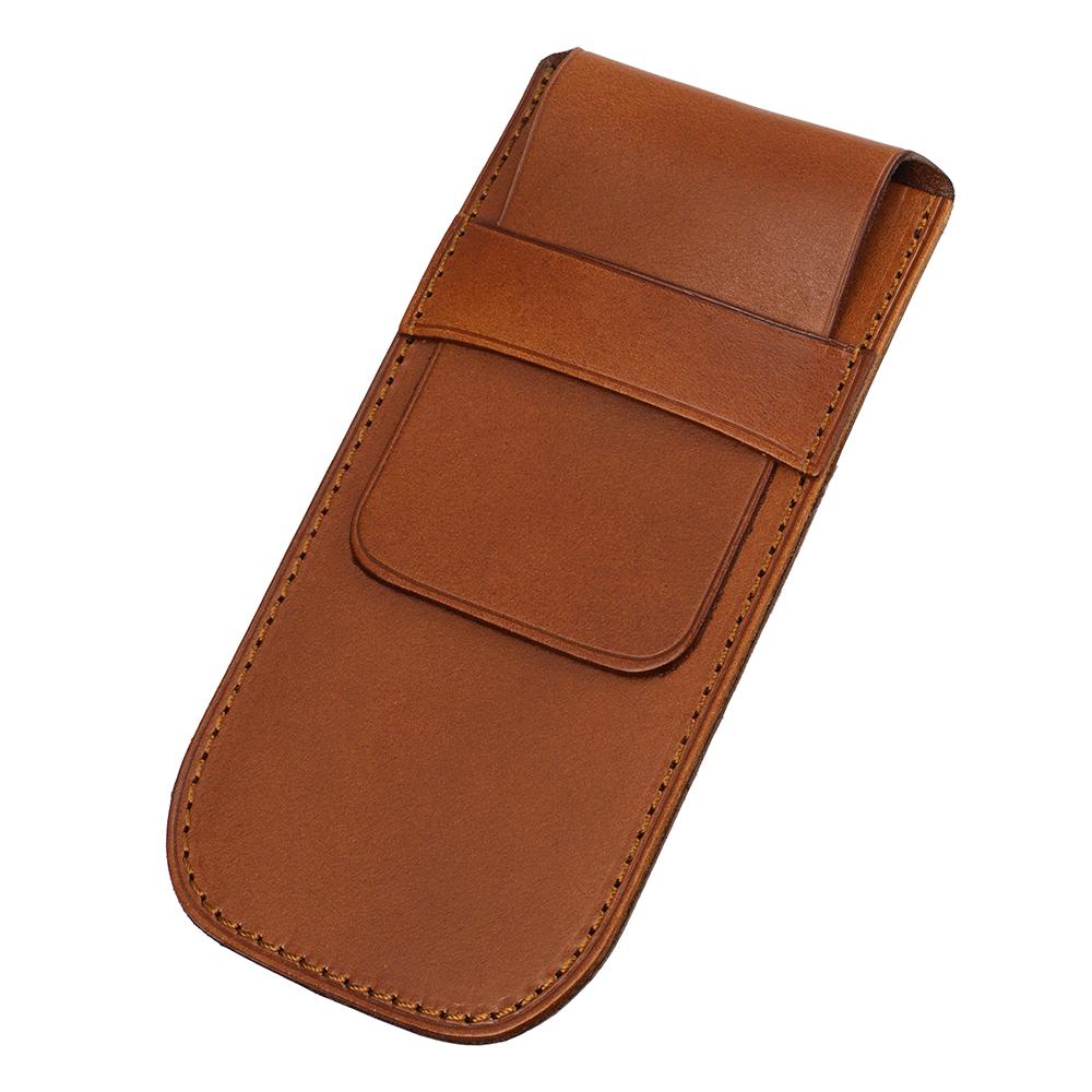 

Vintage Watch Bag Organizer Portable Anti-Dust Watch Bag Leather Watch Storage Gift Flip Cover Bags Accessories Black Brown коричневий