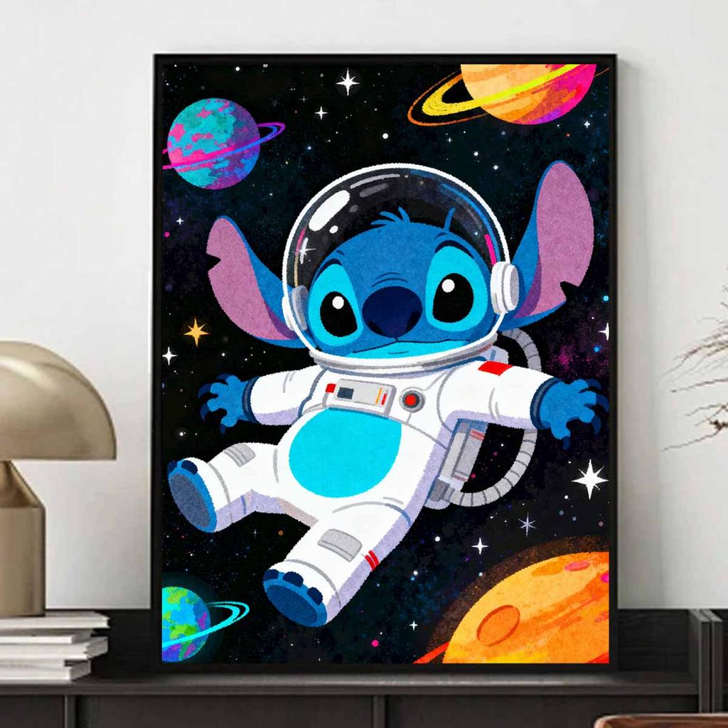 Disney Diamond Painting Kit 5D Astronaut Stitch Space Galaxy Fun Handmade DIY Cross Stitch Gift Home Decor