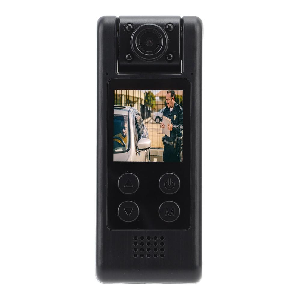 Body Worn Video Recorder 4K Ultra HD 140 Degree Wide Angle 1200 MAh WiFi Mini Back Clip Camera for Law Enforcement