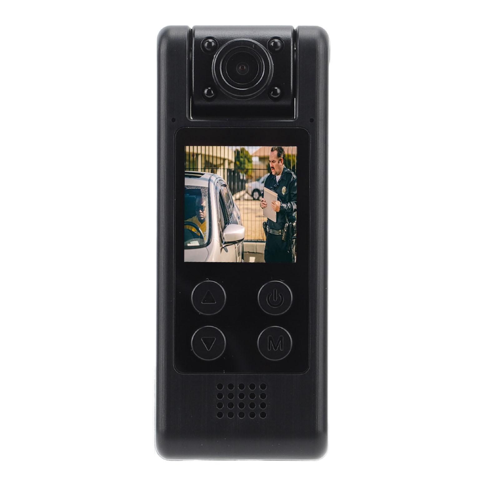 

Body Worn Video Recorder 4K Ultra HD 140 Degree Wide Angle 1200 MAh WiFi Mini Back Clip Camera for Law Enforcement