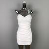 Sexy Pleated Tube Top Dress, High-end Sense of Figure, Hip-wrapped Solid Color Off-the-shoulder Skirt
