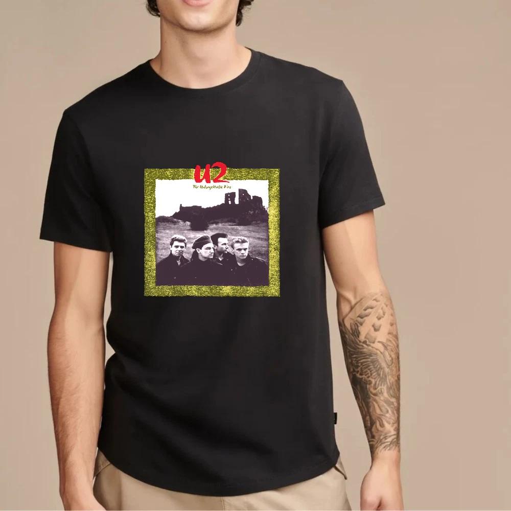 U2 the unforgettable fire cotton shirt unisex concertwear s5xl S