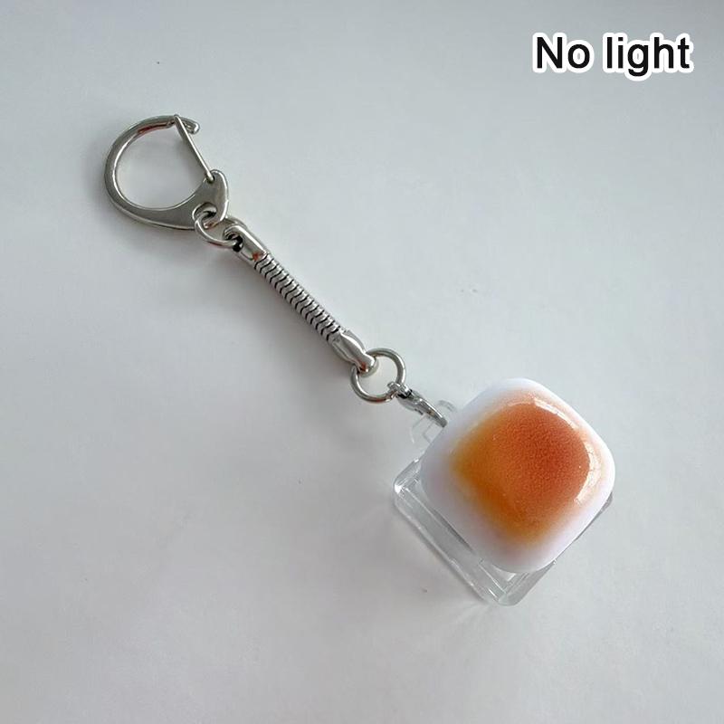

1/2/3/4/5/9 keys Bread Keycap with LED Light Stress Relief Clicker Keychain Mechanical Keyboard Button Decompress Fingertip Toy