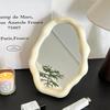 Nordic Style Standing Makeup Mirror Cloud Irregular Bedroom Dressing Mirror Office Dormitory Adjustable Desktop Aesthetic Cosmetic Decoration Mirror