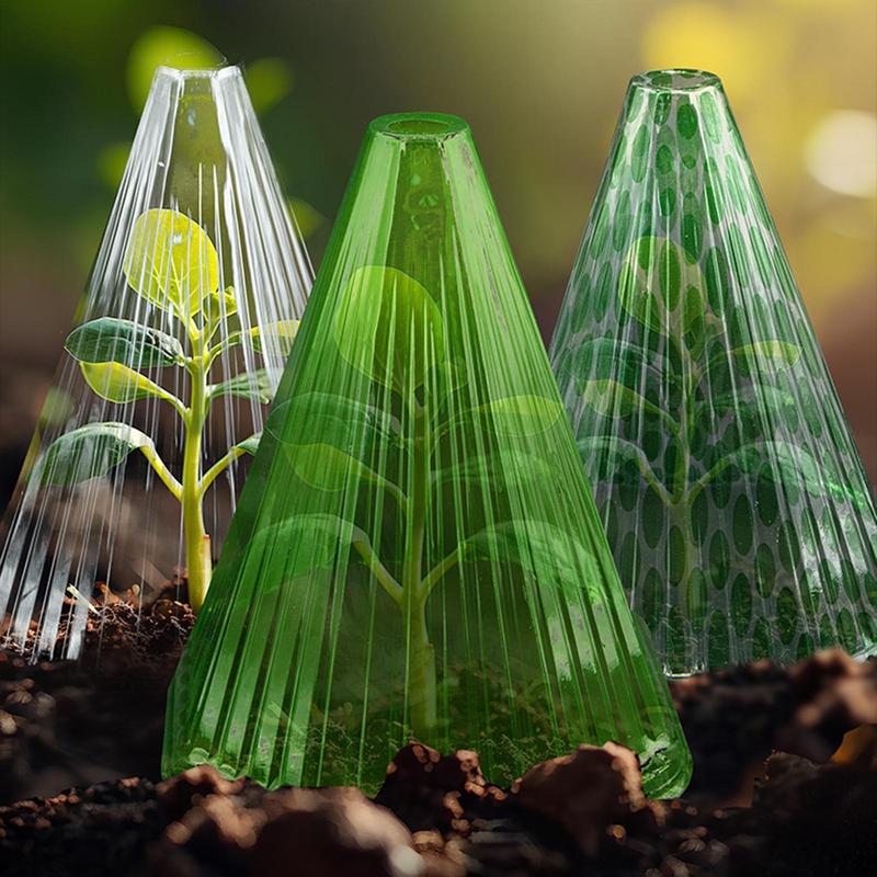 1PC Garden Plant Cloches Cover Reusable Square Plant Growth Box Against Snails Weather Influences Green Plant Protection Cover