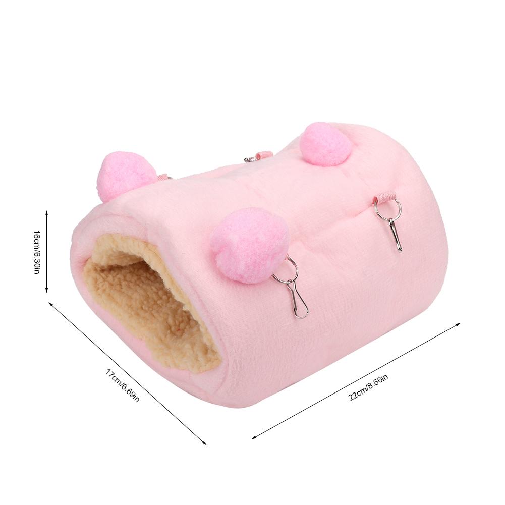 Flauschdickes Mini-Haustier Hamster Warme Hängematte Hängendes Schlafnest Haus Schaukelbett für Eichhörnchen Igel
